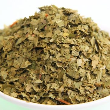 Bärlauchkraut geschnitten. Wildsammlung / Ervas de alho selvagem, 50g