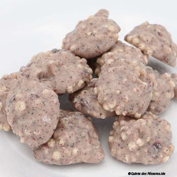 Blaubeer Schoko Crispy Cluster / Cluster de mirtilos e chocolate, 150g