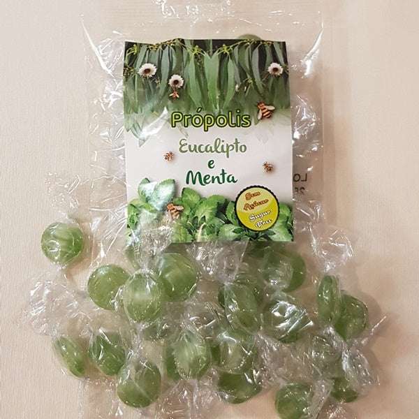 Bonbons Propolis, Eukalyptus und Minze / Apicortes / Rebuçados de própolis, eucalipto e menta, 75g - Image 2