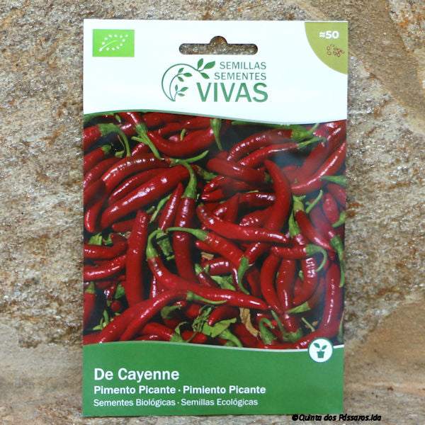 Chili de Cayenne Saatgut / Sementes de pimento picante de cayenne, Bio, unidade