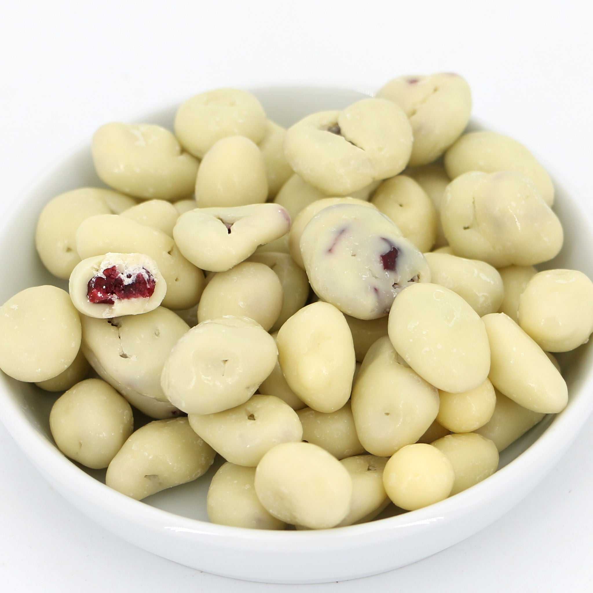 Cranberrys umhüllt mit weißer Schokolade / Arando com chocolate branco, 200g