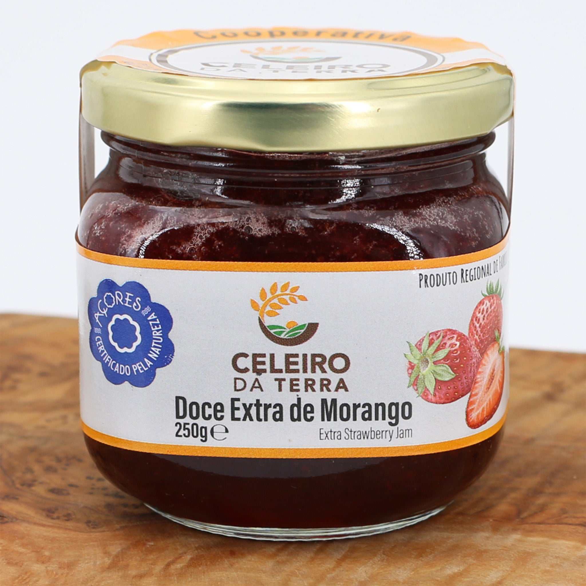 Erdbeer Fruchtaufstrich Azoren / Celeiro da Terra / Doce extra de morango, 250g - Image 2
