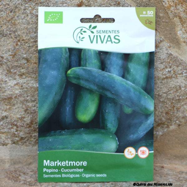 Gurke Marketmore Saatgut / Sementes de pepino marketmore, Bio, unidade
