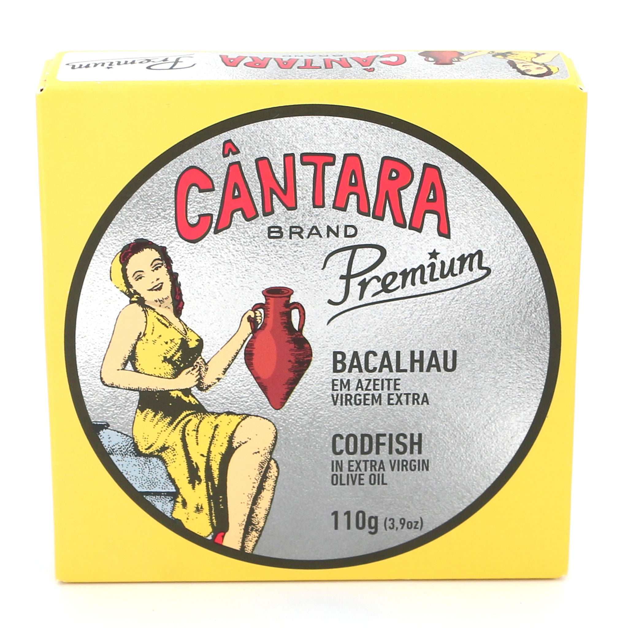 Kabeljau in Olivenöl / Cântara / Bacalhau em azeite extra virgem, 110g Runddose