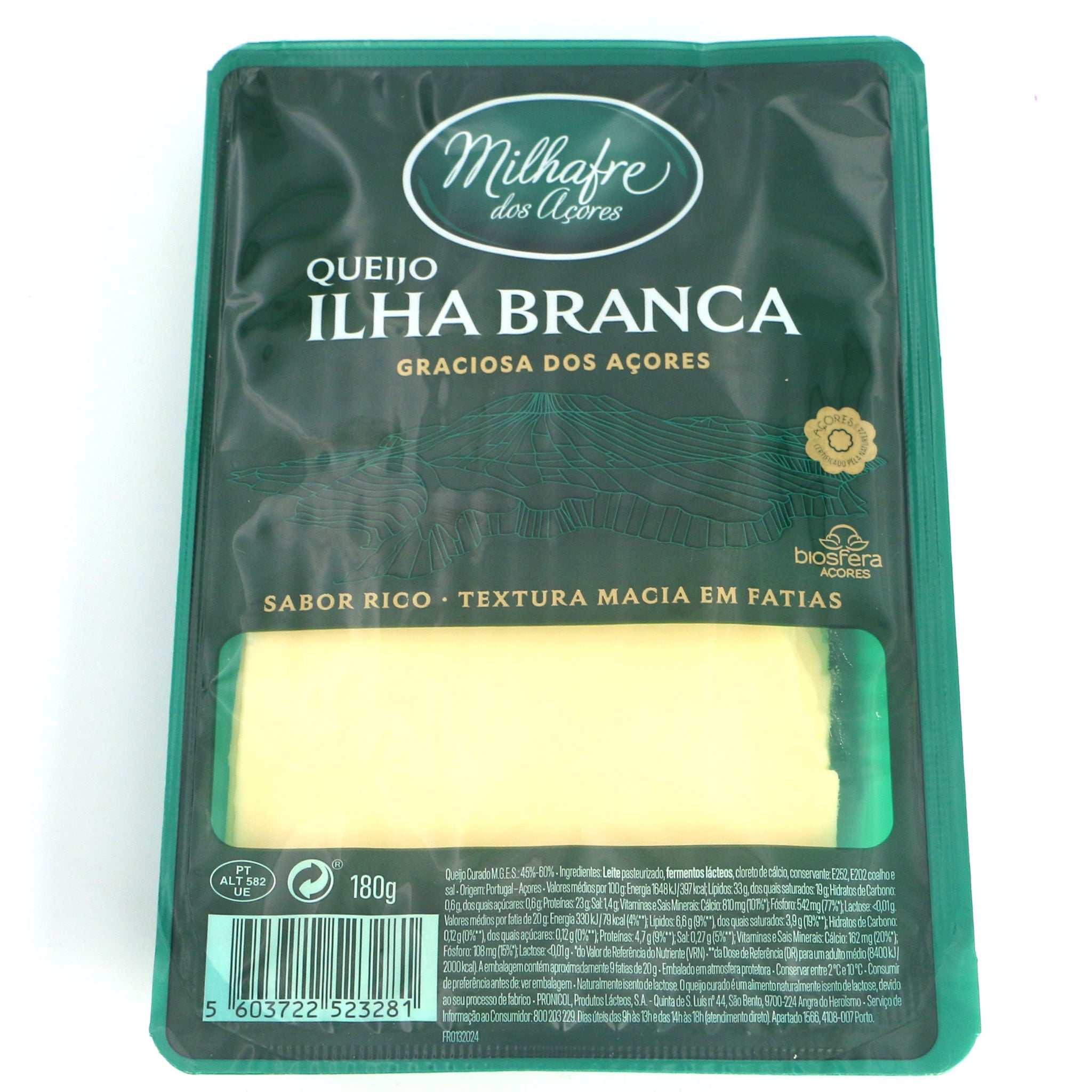 Käse in Scheiben Ilha Branca Azoren / Milhafre dos Açores / Queijo ilha branca fatiado, 180g - Image 2