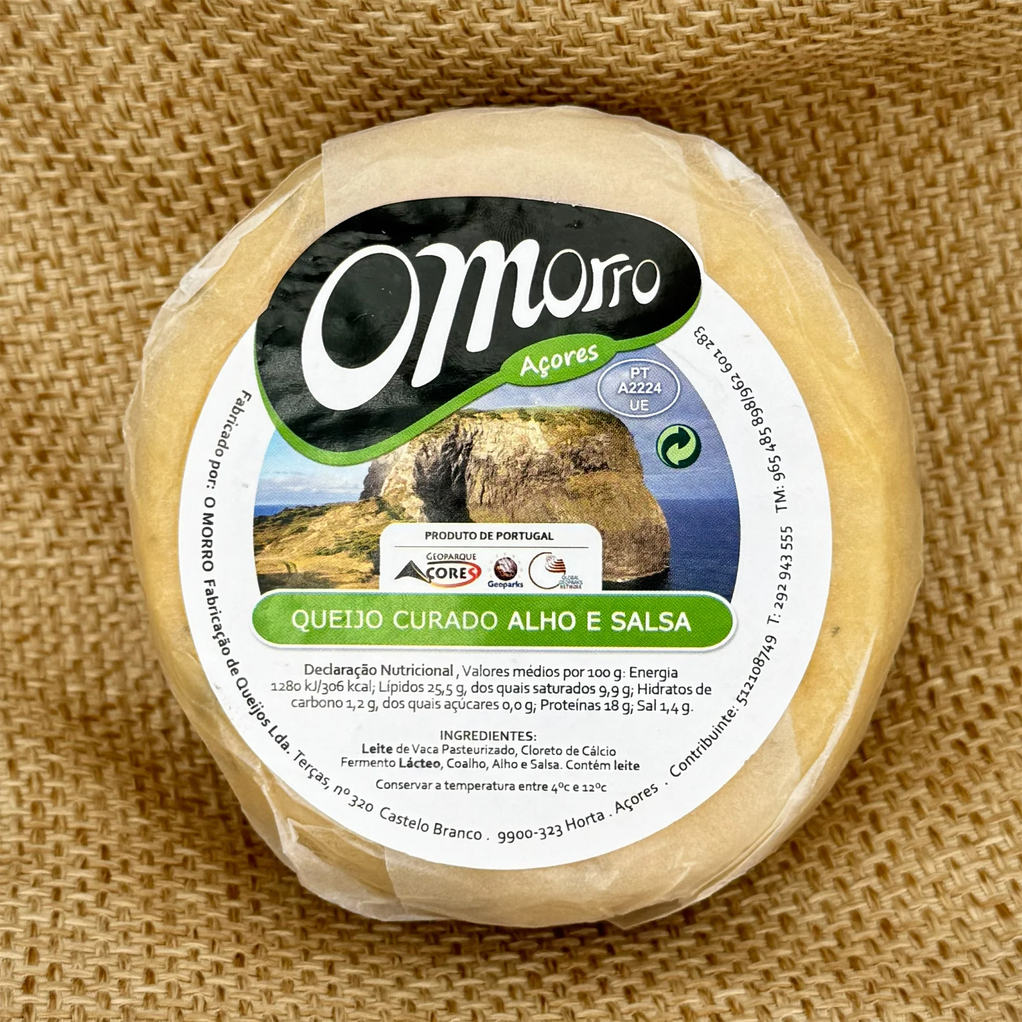 Kuh-Käse gereift mit Knoblauch und Petersilie Azoren / Omorro / Queijo curado alho e salsa - Image 2