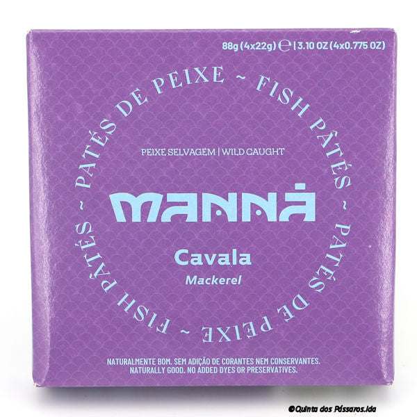 Makrelen-Paté / Manná / Paté de cavala, 4 x 22g