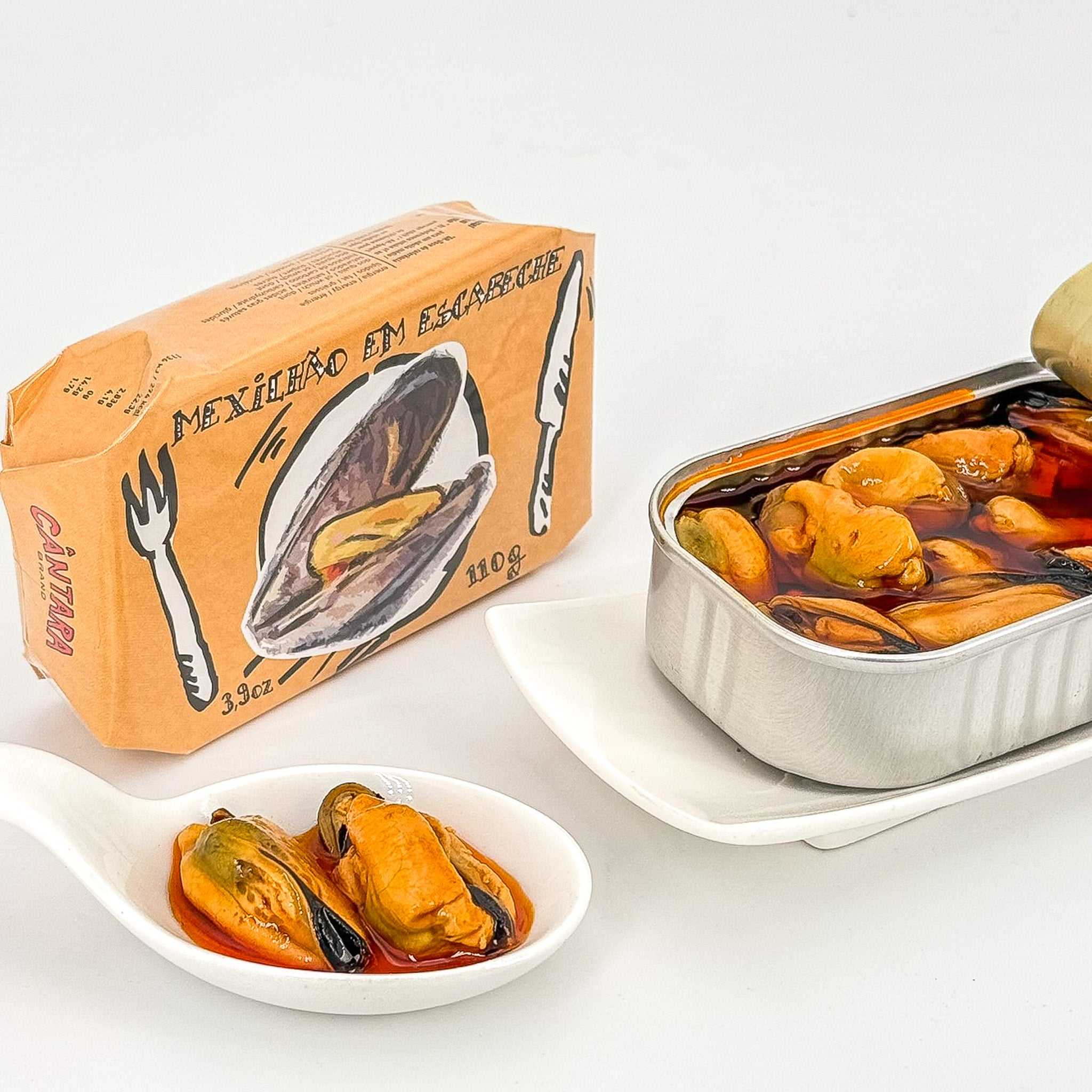 Miesmuscheln in Escabeche / Cântara / Mexilhões em escabeche, 110g - Image 3