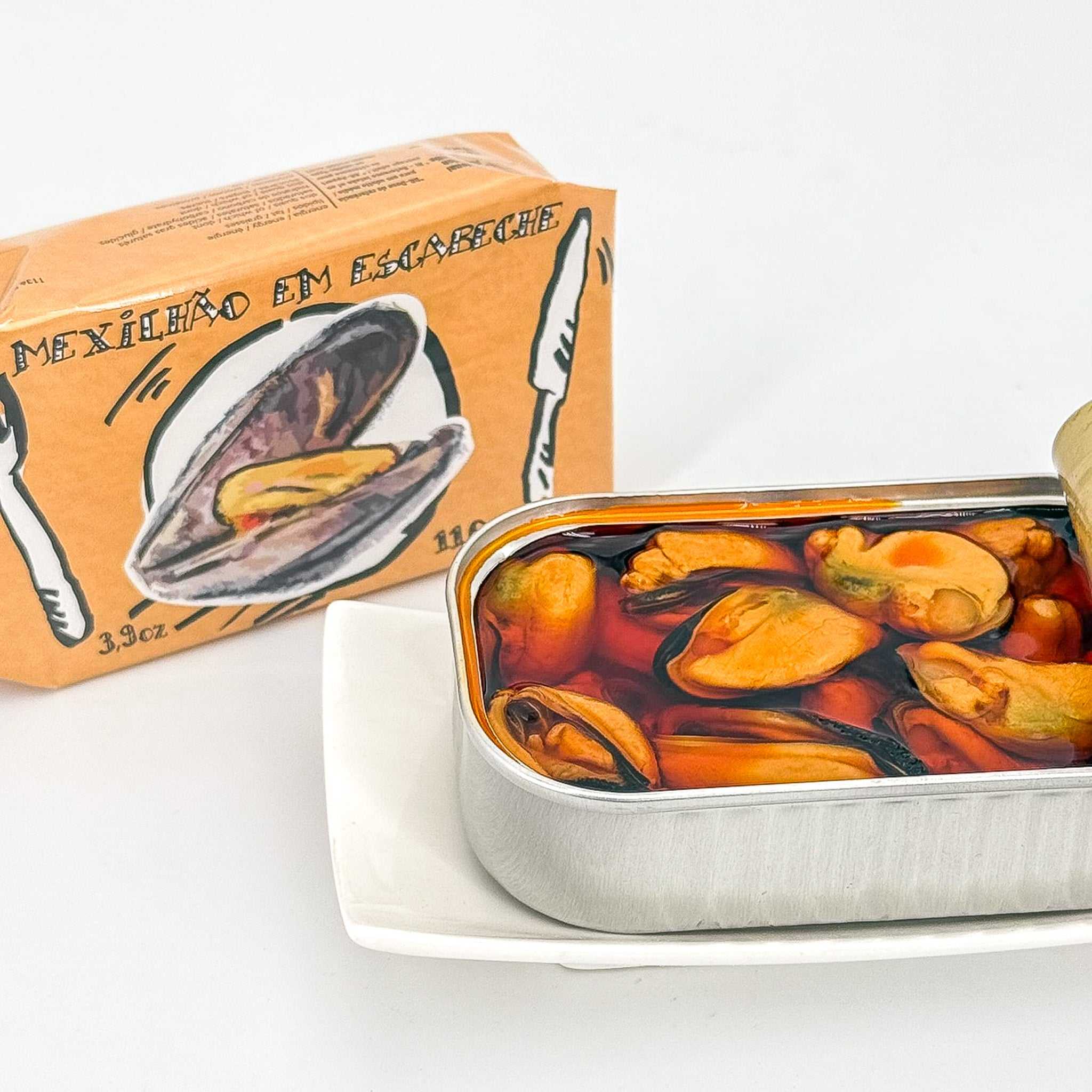 Miesmuscheln in Escabeche / Cântara / Mexilhões em escabeche, 110g - Image 4