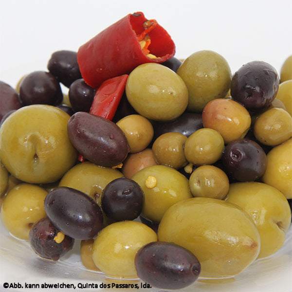 Olivenmix mit Stein / Mix de azeitonas com caroço, 500g