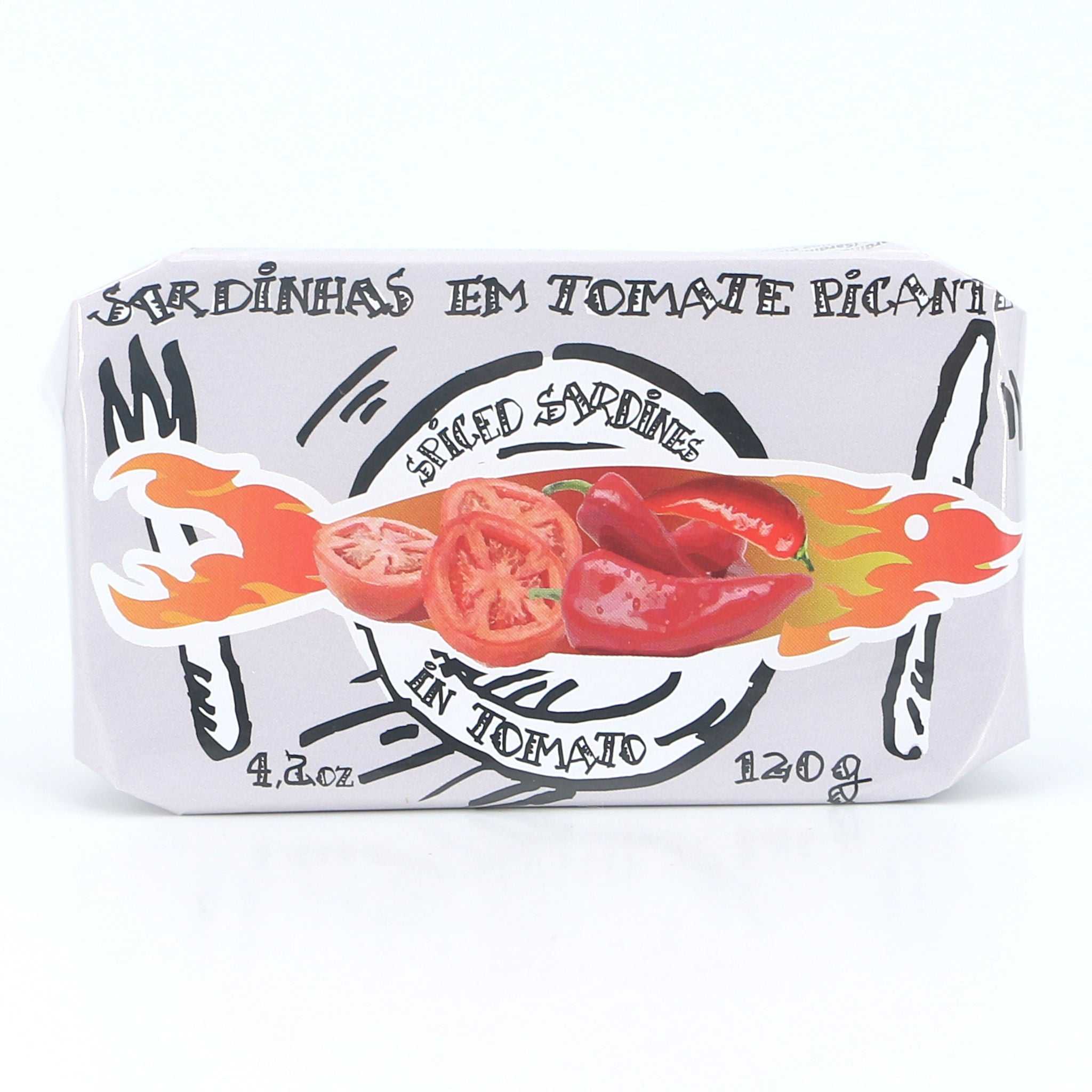 Sardine in Tomatensoße, pikant / Cântara / Sardinhas em tomate, picante, creative, 120g