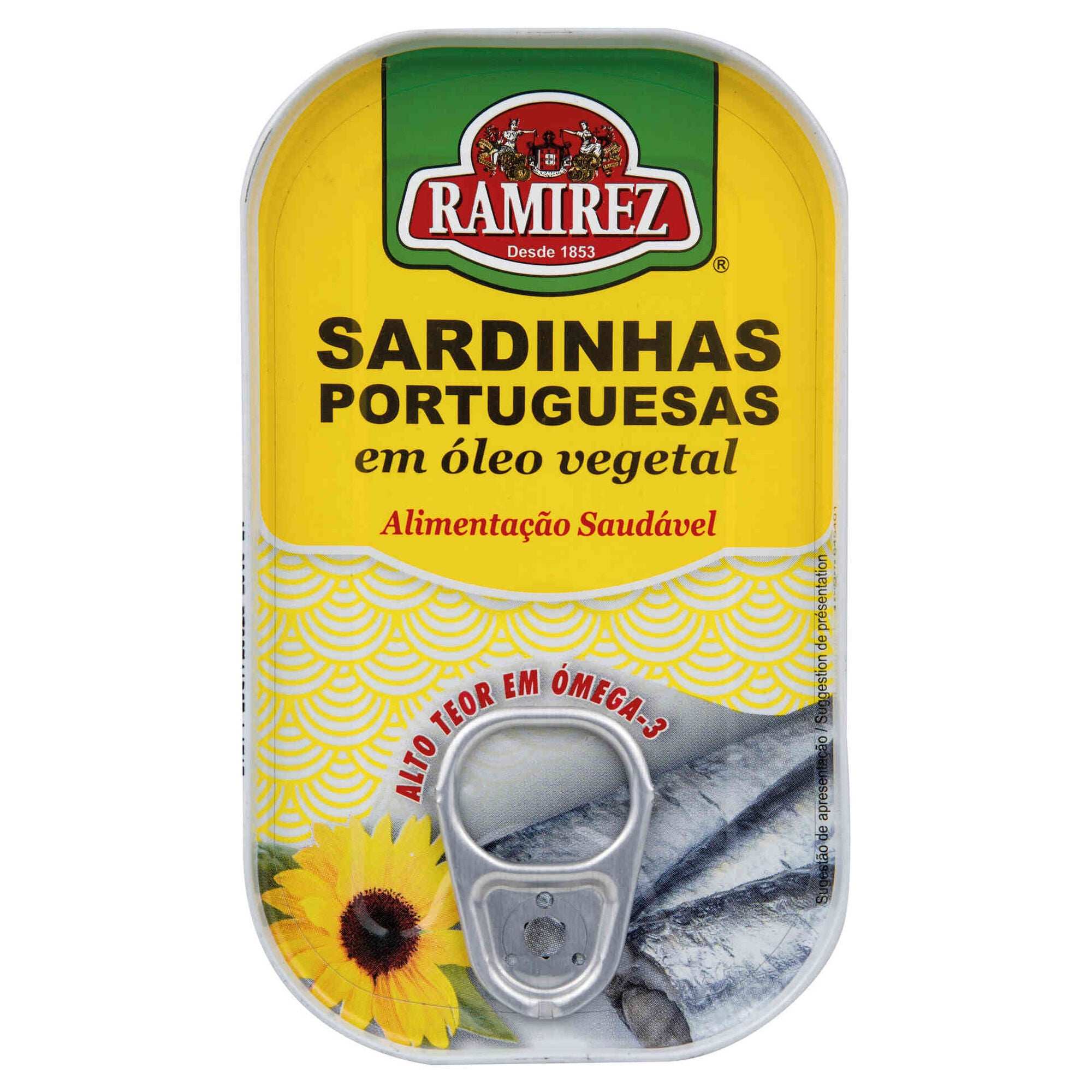 Sardinen in Sonnenblumenöl / Ramirez / Sardinhas em óleo vegetal, 125g