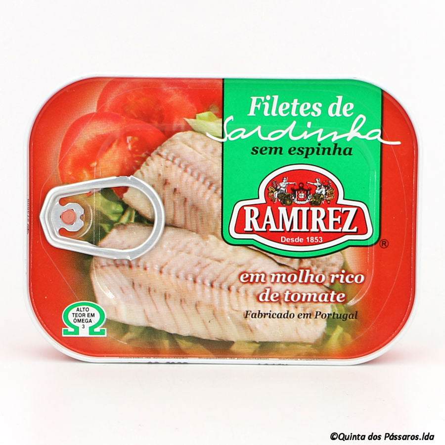 Sardinenfilets in Tomatensoße / Ramirez / Filets de sardinha em molho de tomate, 100g