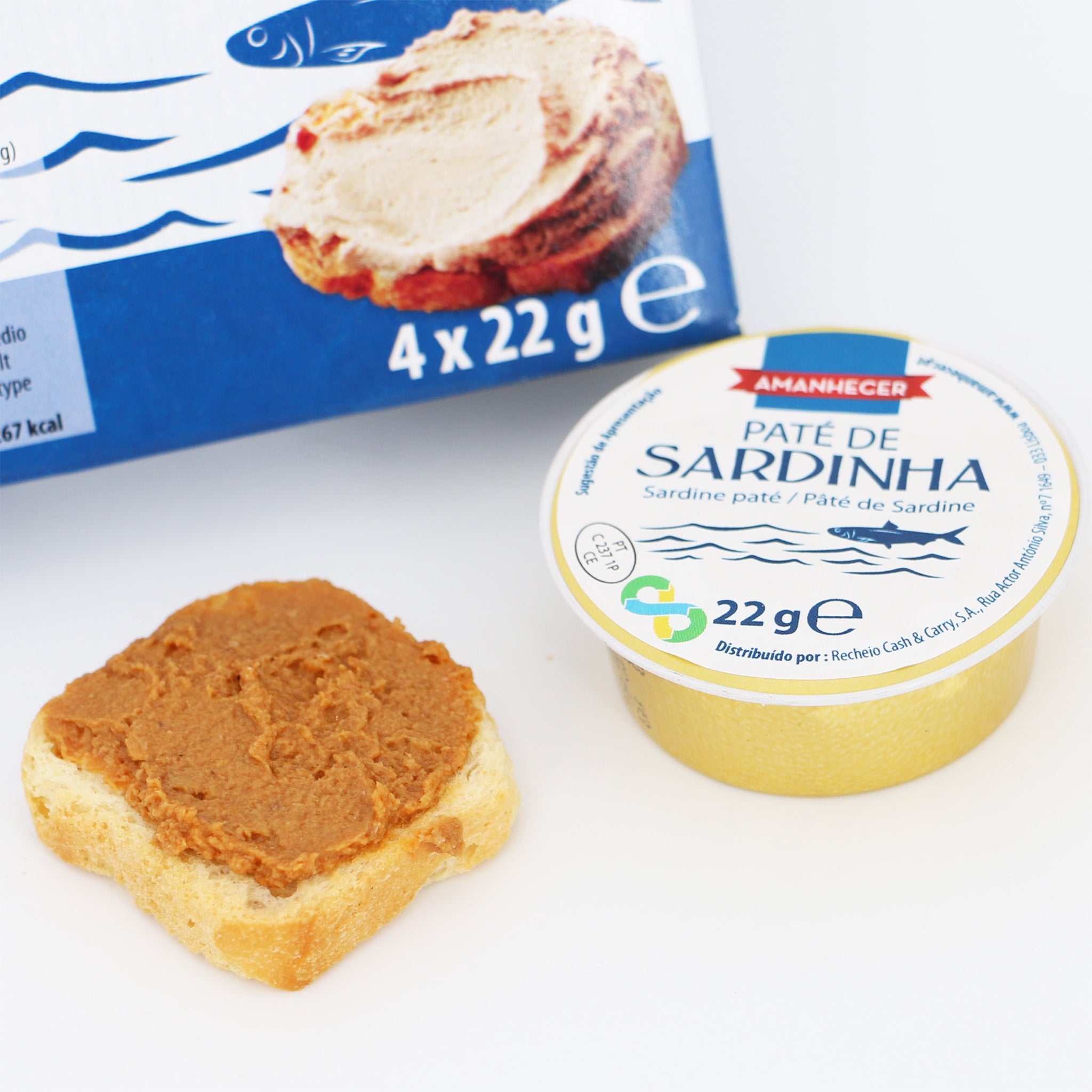 Sardinen Paté / Paté de sardinha amanhecer, 4x22g