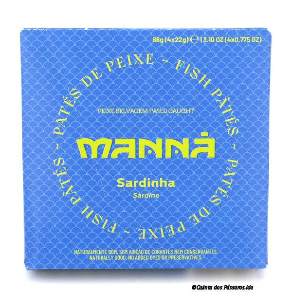 Sardinen Paté / Manná / Paté de sardinha, 4x22g