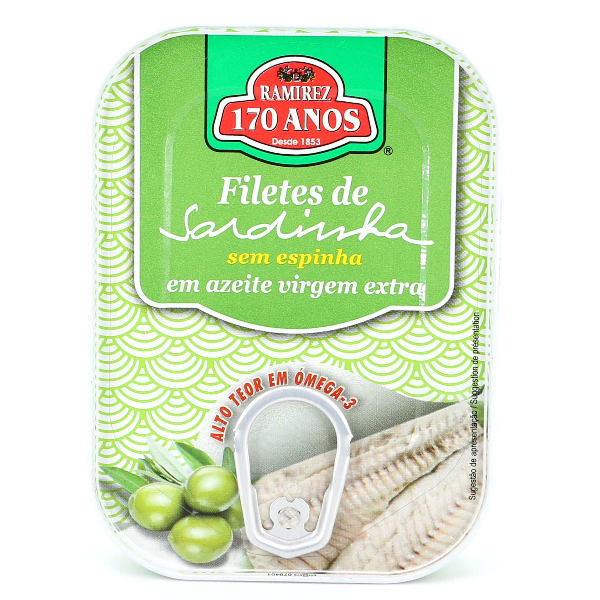 Sardinenfilets ohne Gräten in Olivenöl / Ramirez / Filets de sardinha sem espinha em azeite, 100g