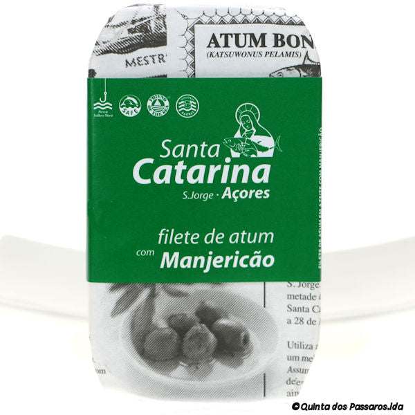 Thunfisch-Filets in Olivenöl mit Basilikum / Santa Catarina / Filet de atum em azeite com manjericão, 120g - Image 2