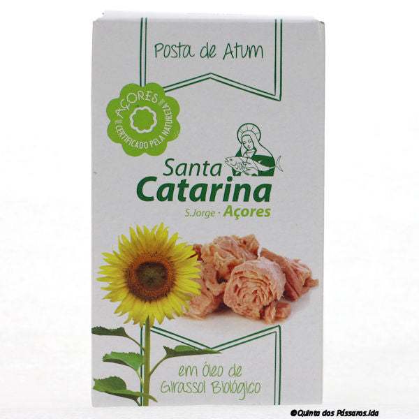 Thunfischstücke in Bio Sonnenblumenöl / Santa Catarina / Posta de atum óleo de girasol bio, 120g