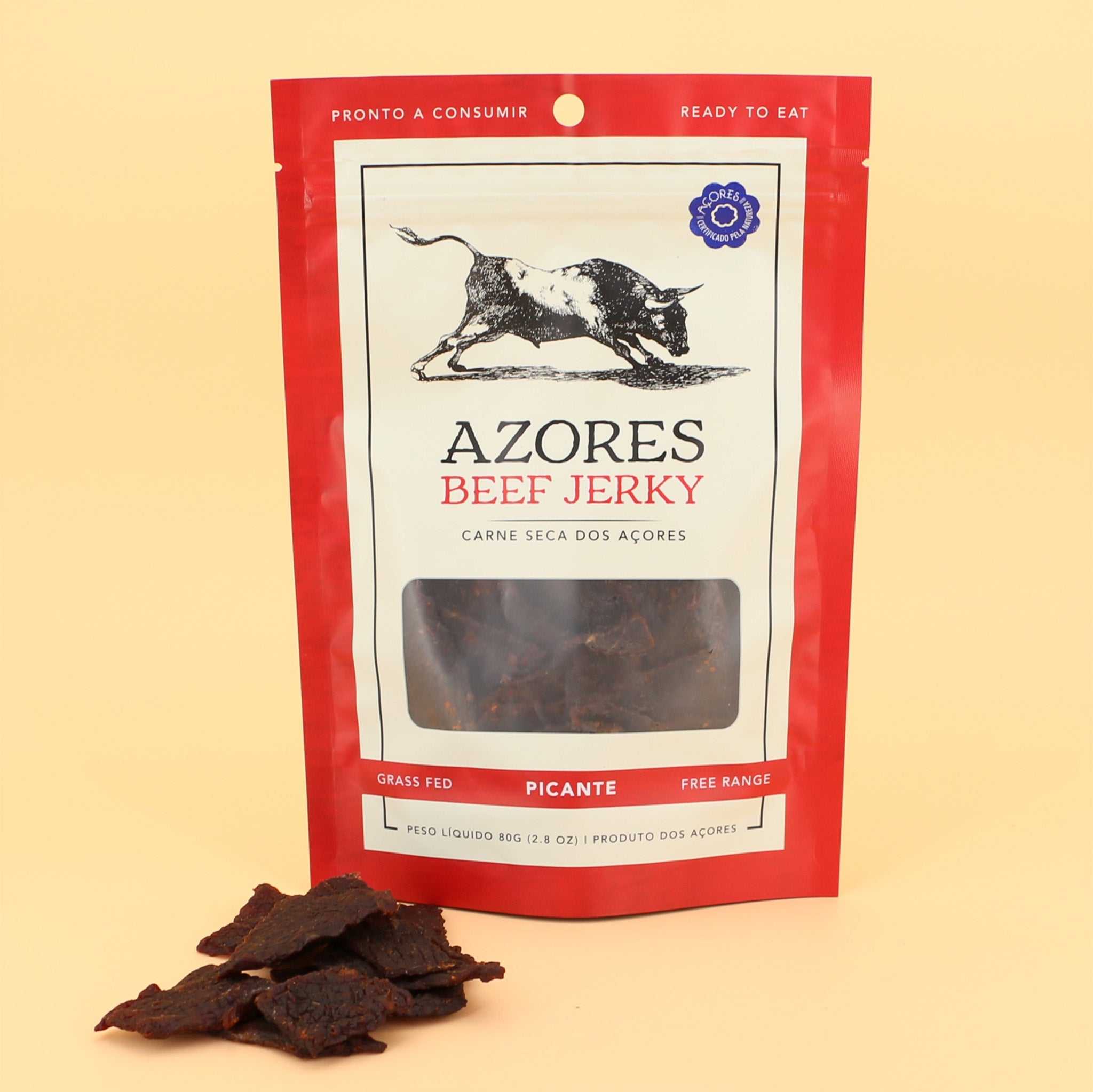 Trockenfleisch Pikant der Azoren / Azores Beef Jerky / Carne seca picante açores, 80g - Image 3