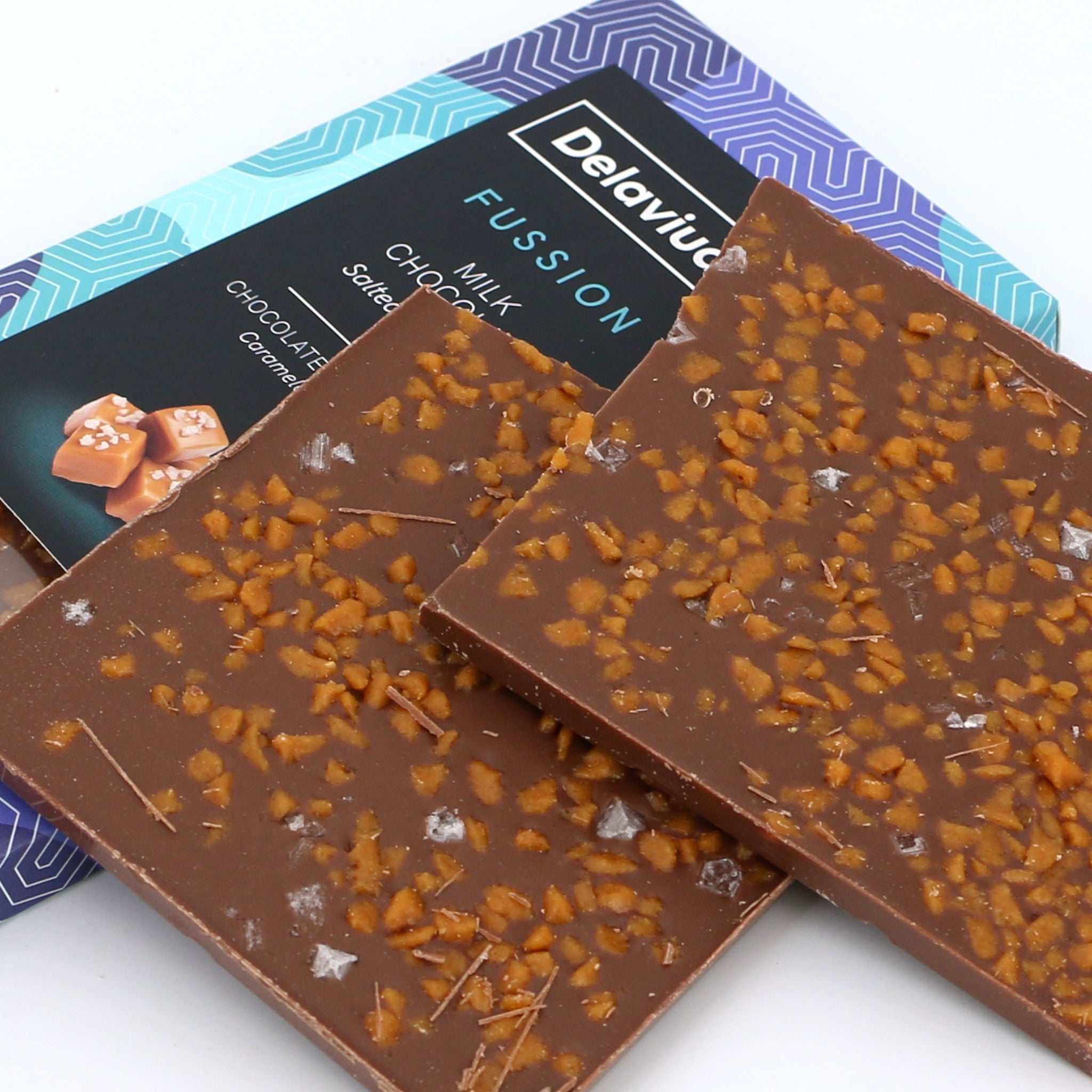 Vollmilchschokolade Salted Caramel / Chocolate de leite caramelo e sal, 120g - Image 3